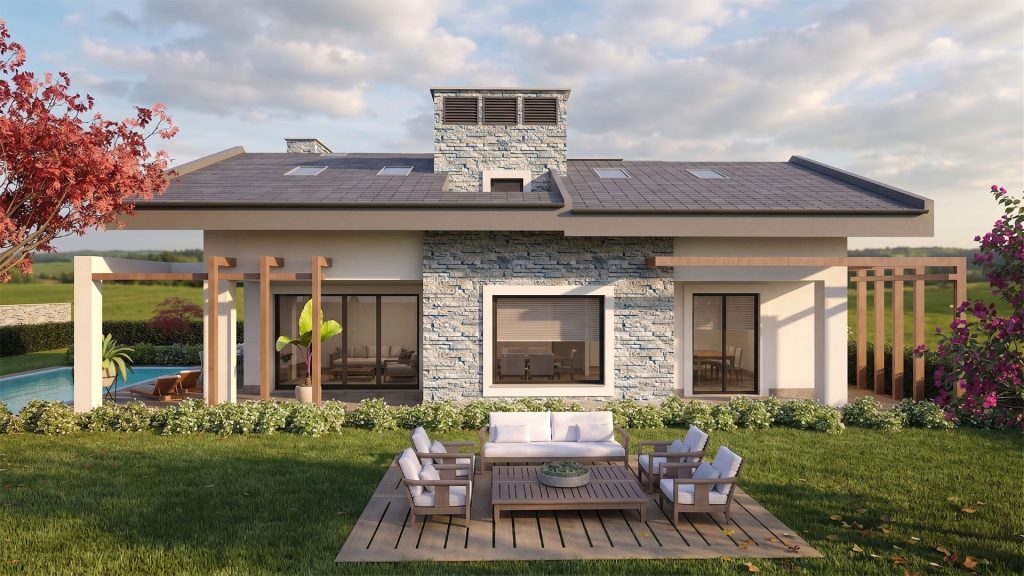 VILLA UNIFAMILIARE CON PISCINA